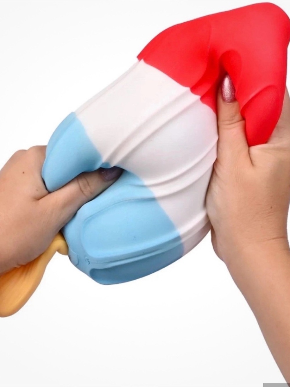 Sunny Days Squish Popsicle - Red White Blue Viral Sensory Fidget Toy - Picture 3 of 3